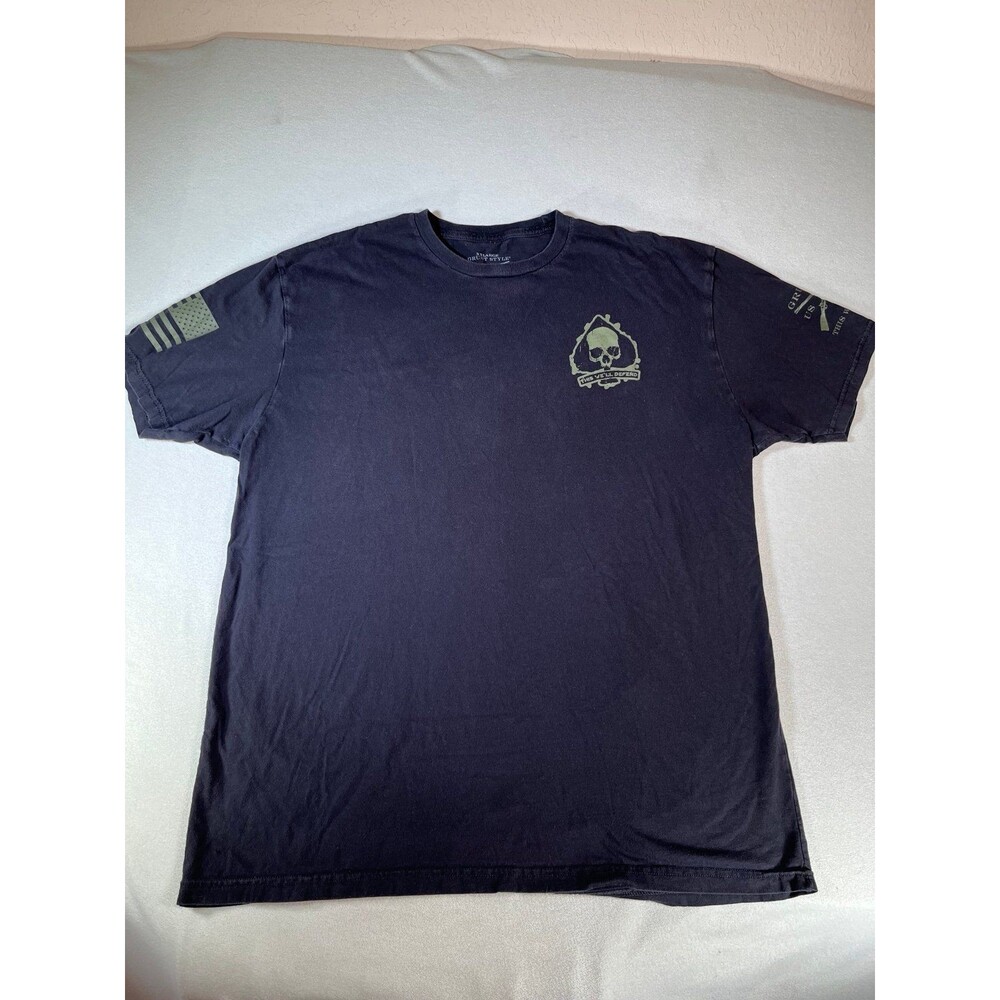 Grunt Style Patriot Seal mens t shirt XL navy never surrender - Picture 3 of 8